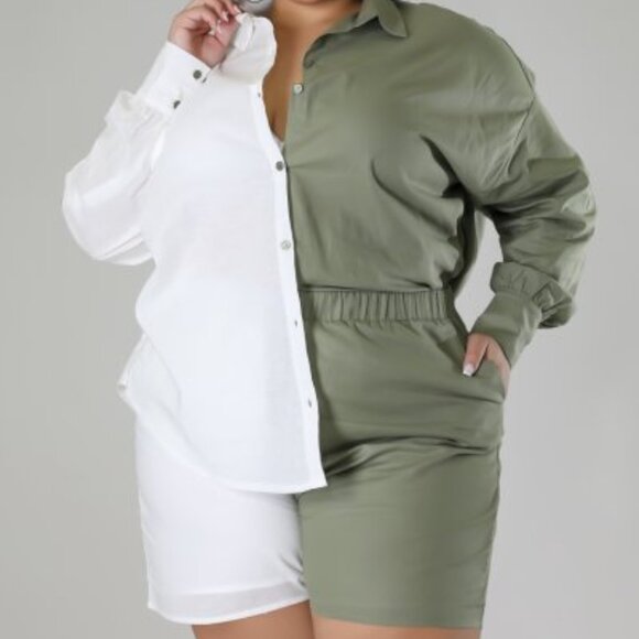 Feel Good Short Set Plus Size - Picture 1 of 3